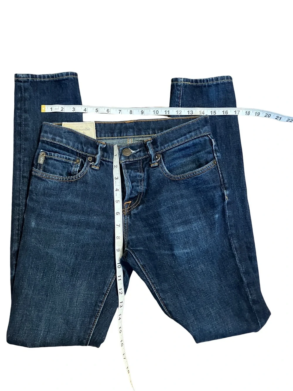 Abercrombie & Fitch Men's Indigo Slim Straight Jeans